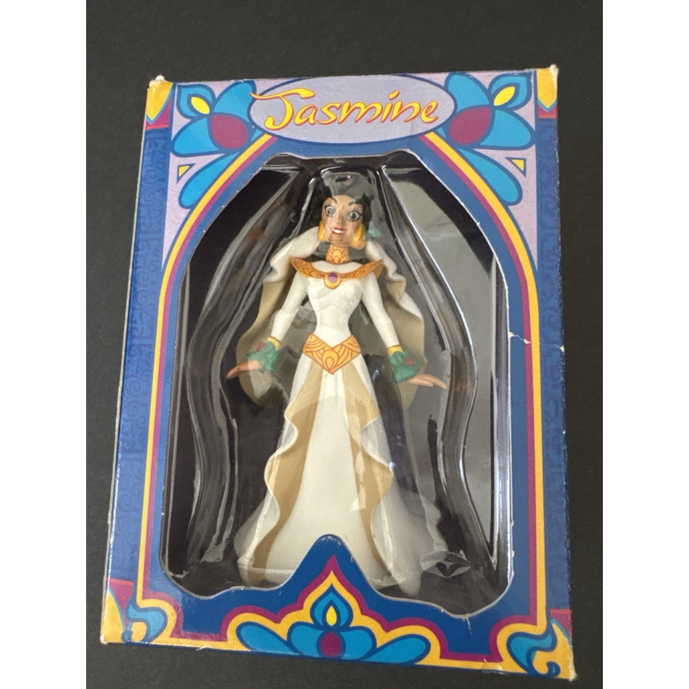 Disney Grolier Christmas Ornament Aladdin 1st Issue Jasmine Wedding Dress 1997